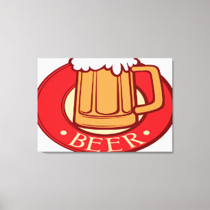 Beer Emblem Canvas Print