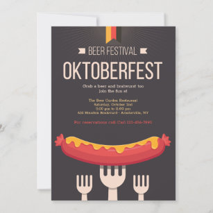 Beer Festival Oktoberfest Invitation