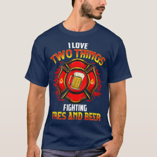 Beer Fireman Firefighter First Responder Gift T-Shirt