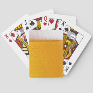 Beer Foam 3 Playing Cards, Standard Index faces Cards