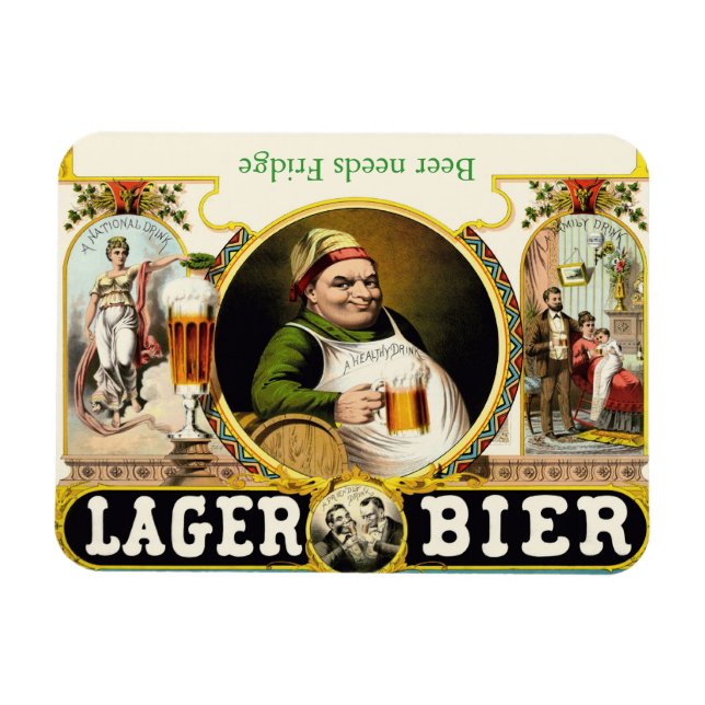 Beer Fridge Magnet (Horizontal)