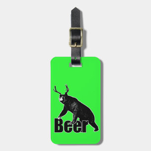 Beer fun luggage tag