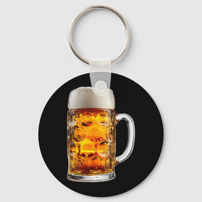 Beer Funny Drinking Party Halloween Costume Key Ring (Front)