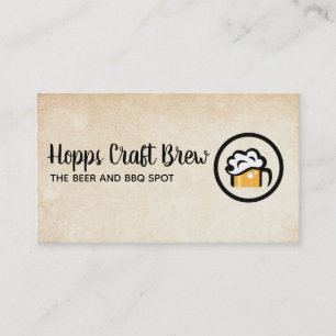 Beer Garden   Brewery Business Card