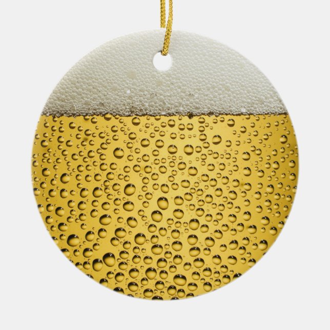 Beer Glass Ceramic Tree Decoration (Front)
