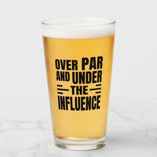 Beer Glass Golf Par (Front Filled)