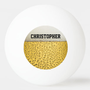 Beer Glass Personalise Ping Pong Ball