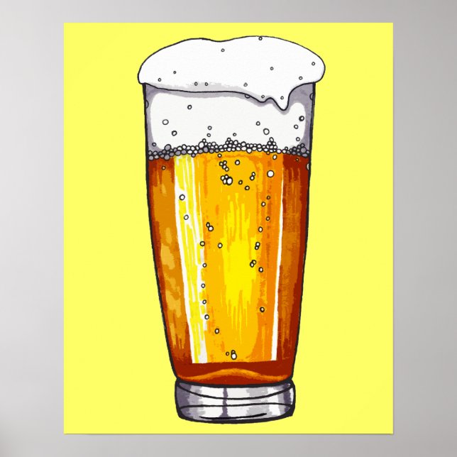 Beer Glass Poster (Front)