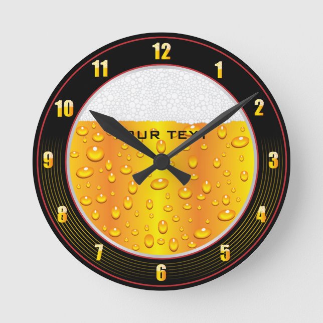 Beer Glass Wall Clock (Front)