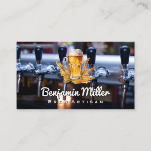 Beer Glass   Wheat   Brewery Taps Business Card