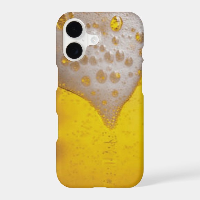 Beer Glass with Bubbles and Foam (Back)