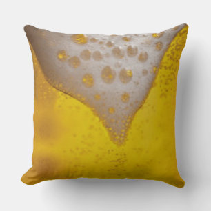Beer Glass with Bubbles and Foam Cushion