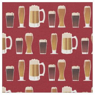 Beer Glasses Cute Bar Alcohol Men's Fabric