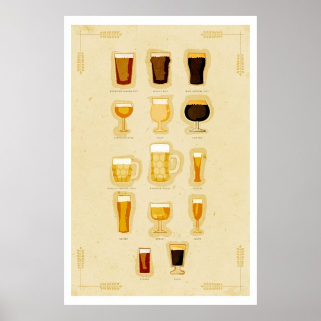 Beer Glasses Poster (Front)
