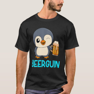 Beer Guin Beer Penguin Men Beer Father's Day Party T-Shirt