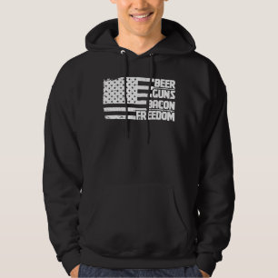 Beer Guns Bacon Freedom America Hoodie