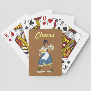 Beer Hall Girl Bicycle® Poker Playing Cards