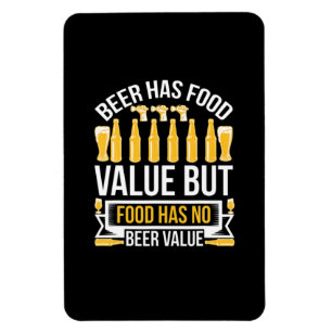 Beer Has Food Value Birthday Magnet