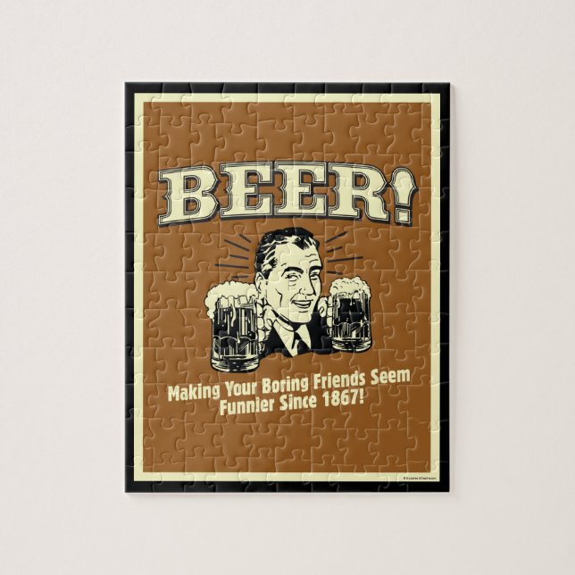 Beer: Helping Friends Seem Funnier Jigsaw Puzzle (Vertical)