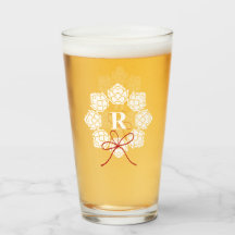 Beer Hops Christmas With Monogram Beer Glass