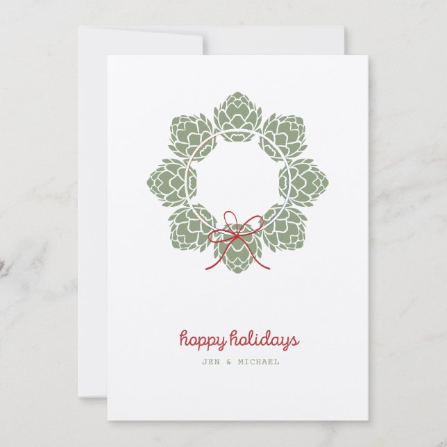 Beer Hops Photo Christmas Card (Front)