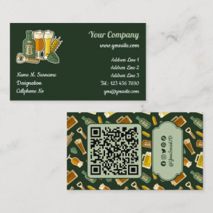 Beer Icons Business Card