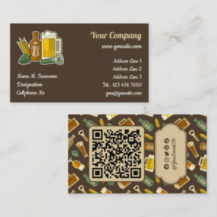 Beer Icons Business Card