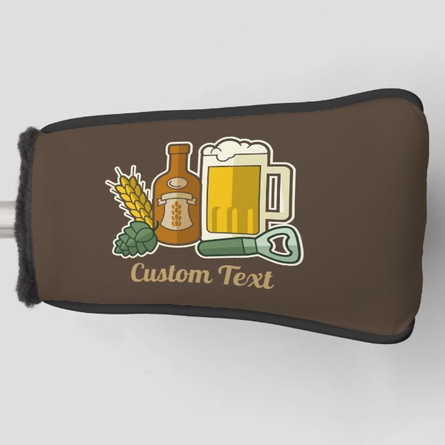Beer Icons Golf Head Cover (Front)