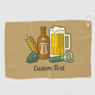 Beer Icons Golf Towel