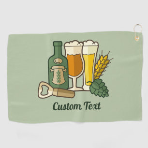 Beer Icons Golf Towel