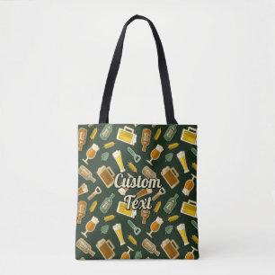 Beer Icons Pattern Tote Bag