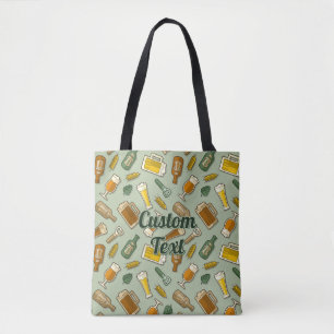 Beer Icons Pattern Tote Bag