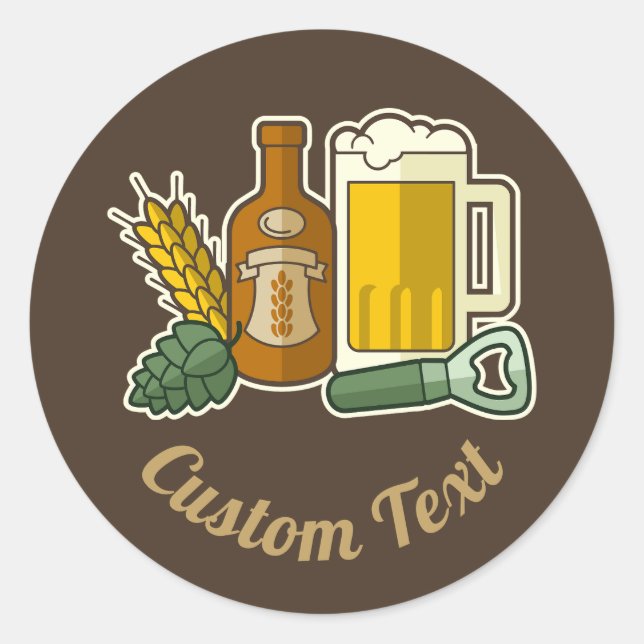 Beer Icons Sticker (Front)
