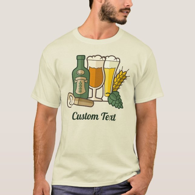 Beer Icons T-Shirt (Front)