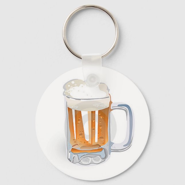 Beer In Mug/Oktoberfest Key Ring (Front)