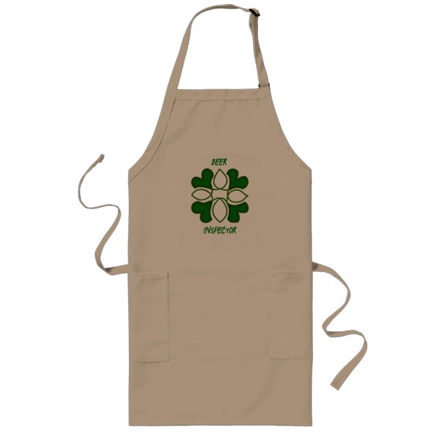 Beer Inspector St Patricks Celtic Cross and Cover  Long Apron (Front)