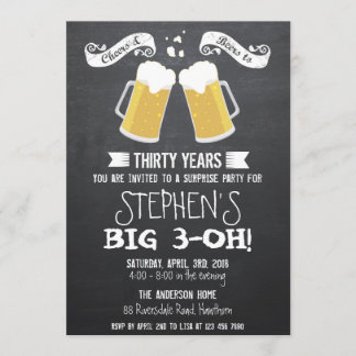 beer invitation / chalkboard beer invitation