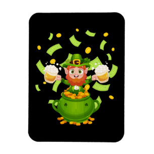 Beer Irish Leprechaun Saint Patrick's Day Magnet