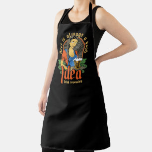 Beer Is Always A Good Idea Fun Bartender Apron