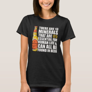 Beer is Essential for Life Fun Fact  Beer Drinker T-Shirt