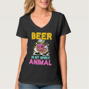 Beer Is My Spirit Animal Beer Drinking Octoberfes T-Shirt