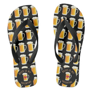 Beer Is My Valentine Jandals