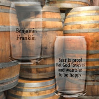 Beer is Proof Ben Franklin Quote Fun