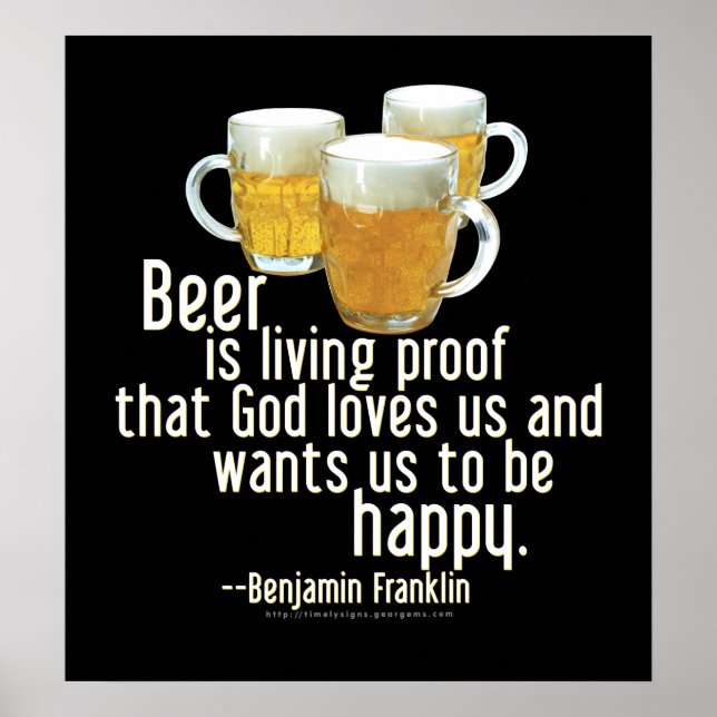 Beer is Proof (Franklin) Poster (Front)