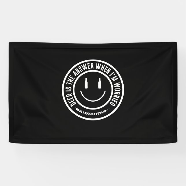 Beer Is The Answer Banner (Horizontal)