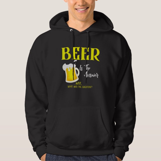Beer Is The Answer What Was The Question Beer Tee (Front)