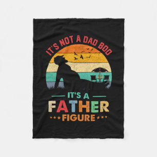 Beer It's Not A Dad Bod It's A Father Figure Beer Fleece Blanket