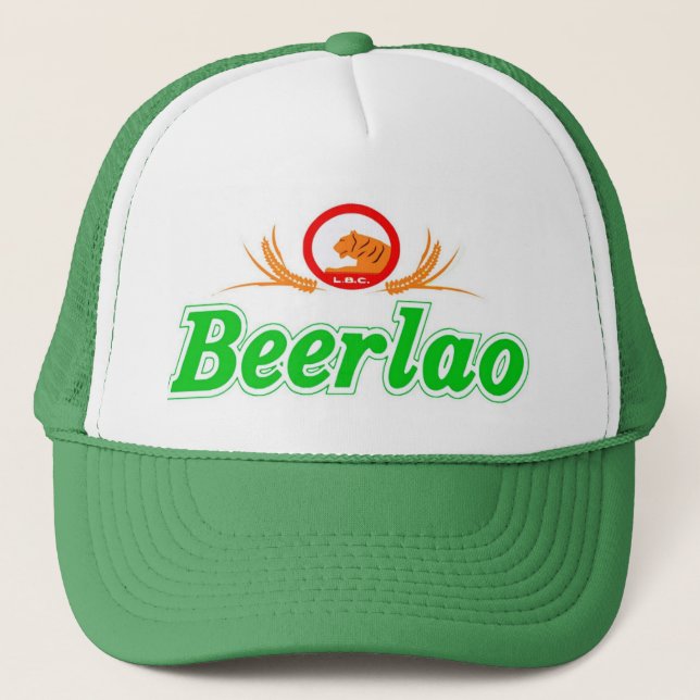 Beer Lao 3 Trucker Hat (Front)