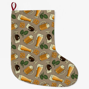 Beer Large Christmas Stocking
