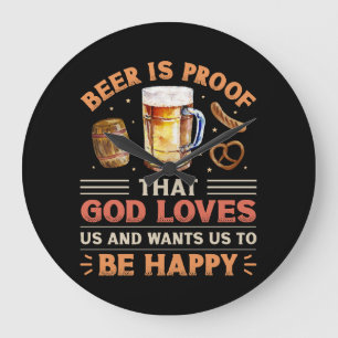 Beer Large Clock